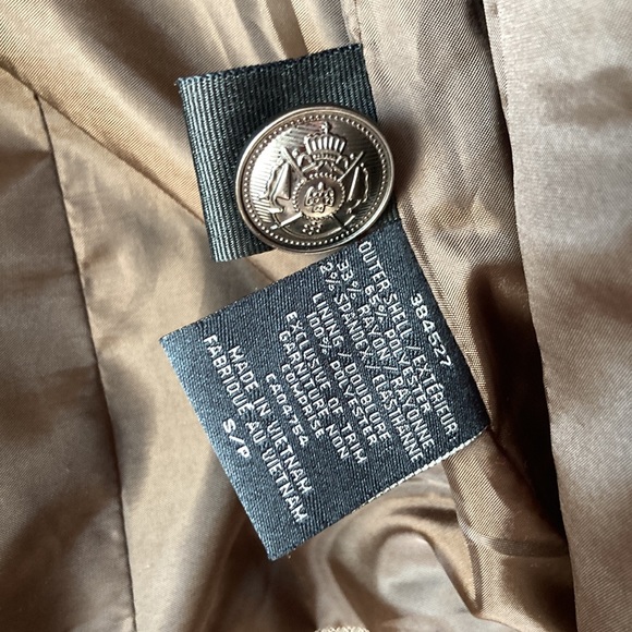 Kenneth Cole Select Brown Herringbone Lined Blazer Size S - Picture 5 of 5